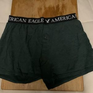 Men’s Medium Green AE Boxers, Button Fly
